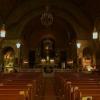 An inside view of the 1752
Notre-Dame-Des-Bon-Secours chapel in Montreal.