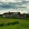 A rustic old long barn.
Near Ormstown, Quebec.