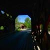 A peek 'out' one covered bridge at the other adjacent one.
Red Farm West C. Bridges.