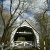 An old tucked away 
covered bridge.
Valcourt, Quebec.