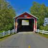 Pierre-Carrier Covered Bridge.
(frontal view)