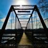 Walking bridge over the
Des Moines River 
(Bentonsport-Vernon, Iowa)
