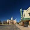 The old 
Palace Theatre &
Courthouse.
Marfa, Texas.