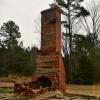 Another angle of the old rectory chimney at Sabine Farms.