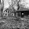 1890's farm house~
(B&W side angle)
